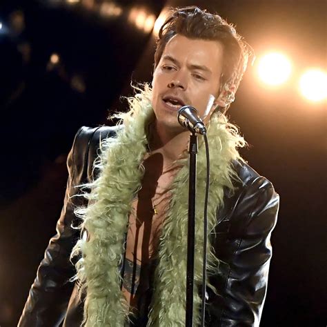 Harry Styles' Feather Boa at the 2021 Grammy Is All We Can 